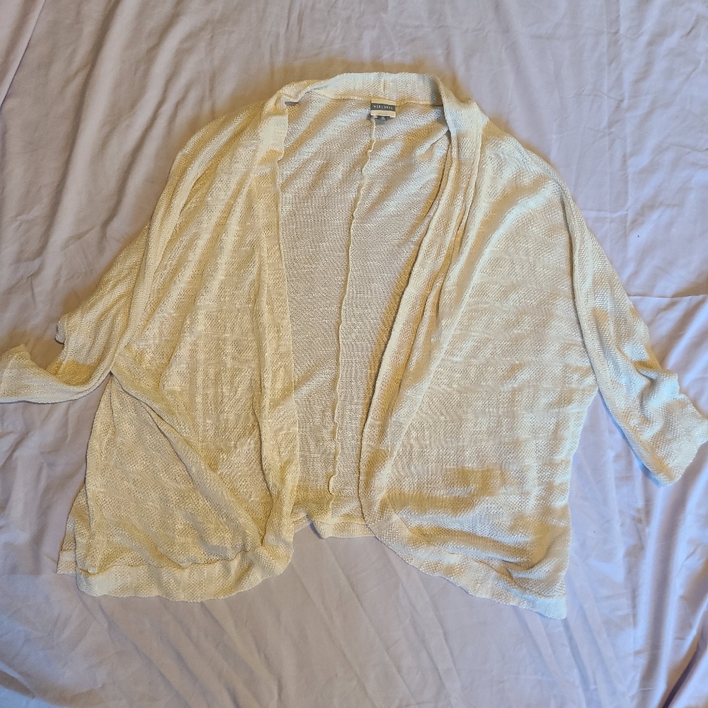 Gauzy, open front cardigan
